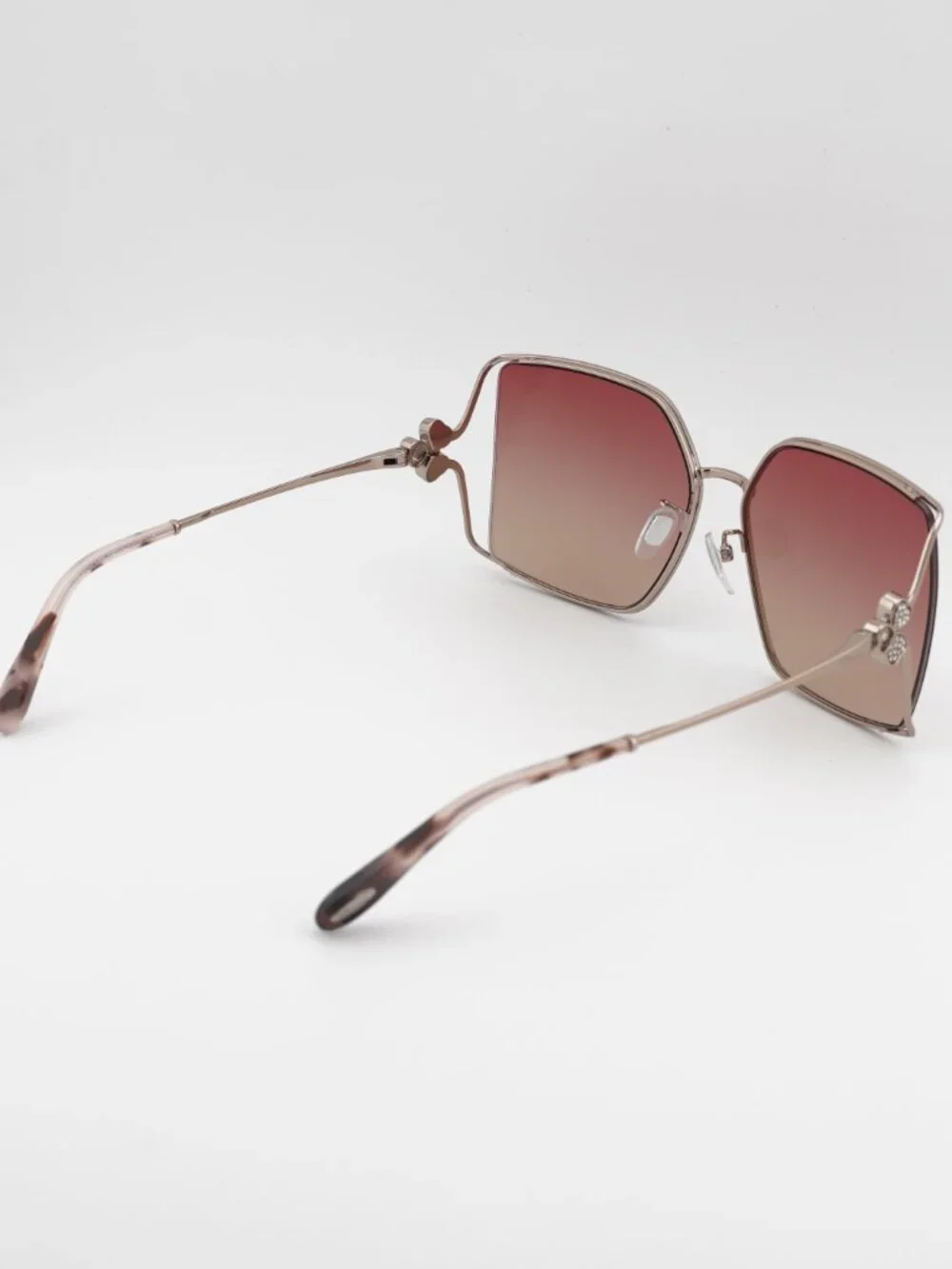 Chopard SCHG68S A32X Butterfly Sunglasses - Gold / Red Gradient - Picture 9 of 9